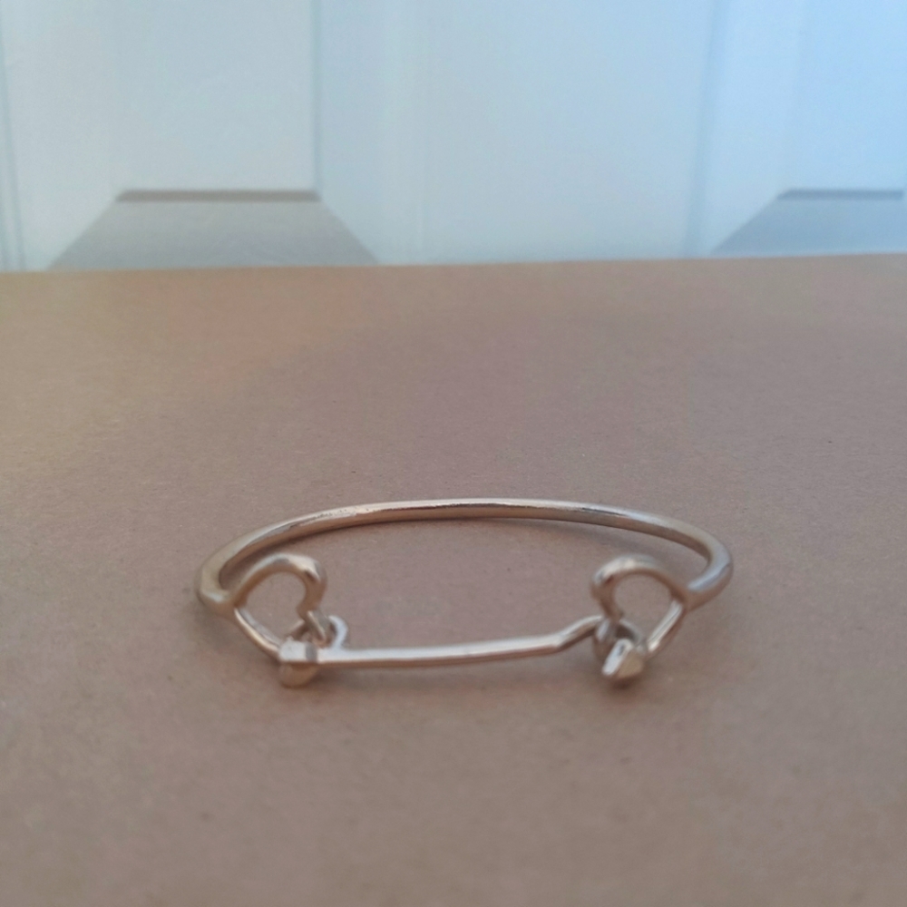 💜 3/$12 Korea gold colour heart cupid bracelet